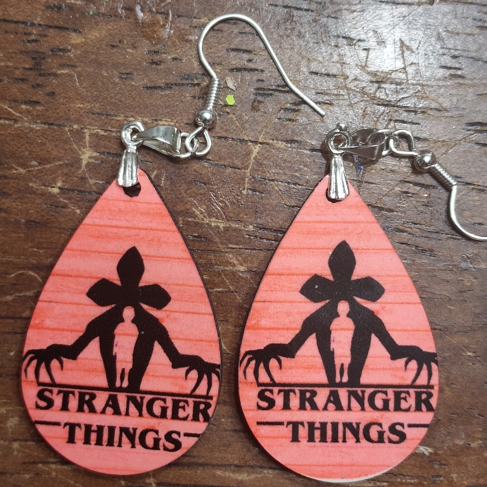 Teardrop Stranger Things earrings